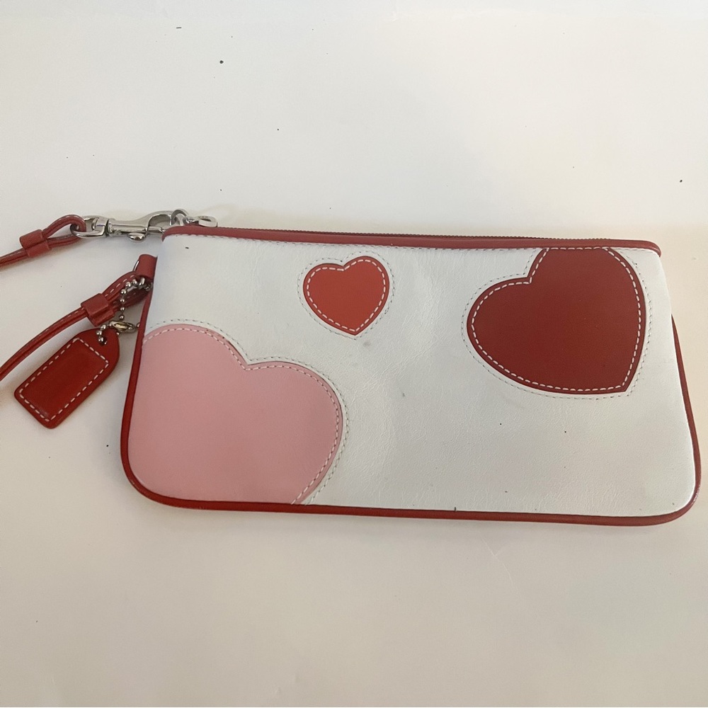 Coach Valentine Heart Wristlet